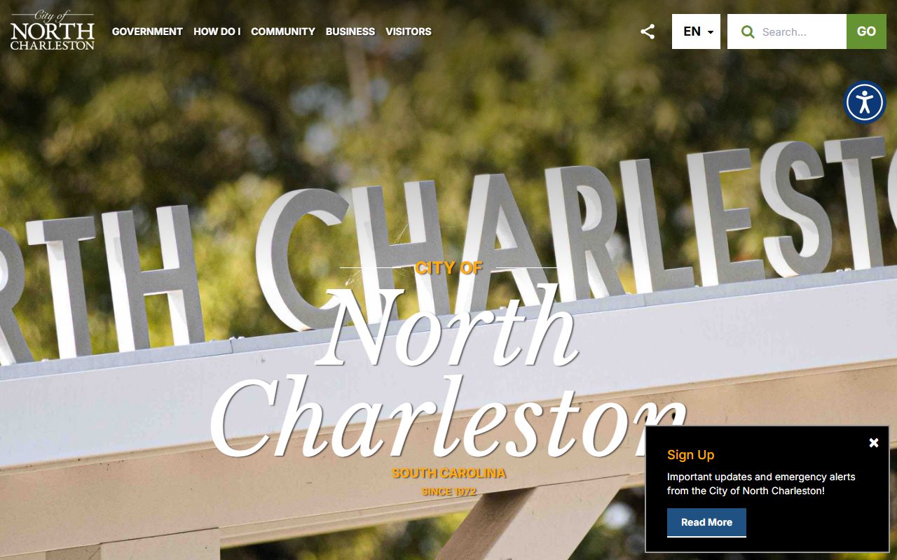 North Charleston death index city portal and government information