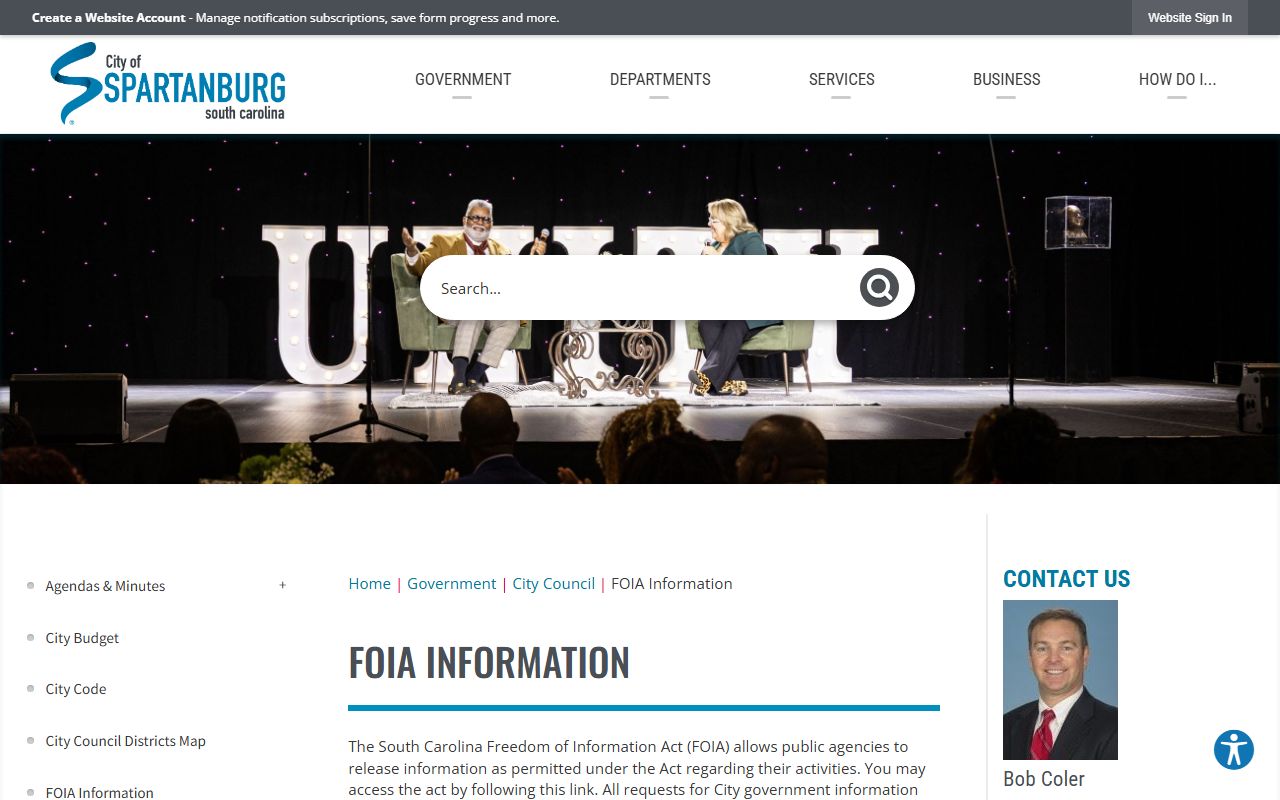 Spartanburg Death Index FOIA records information