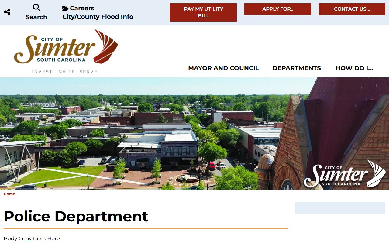 Sumter Police Department resources for public records and death index related requests