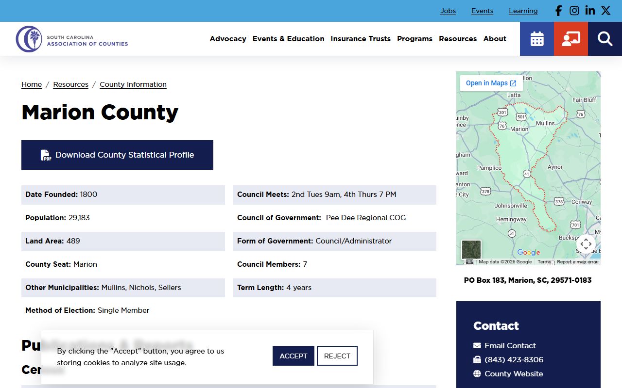 Marion County directory for death index and vital records departments