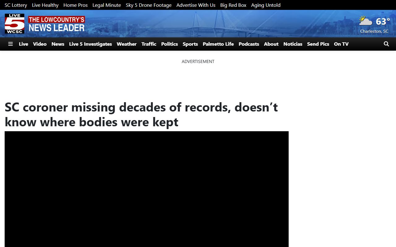 News coverage of Williamsburg County death records transition issue